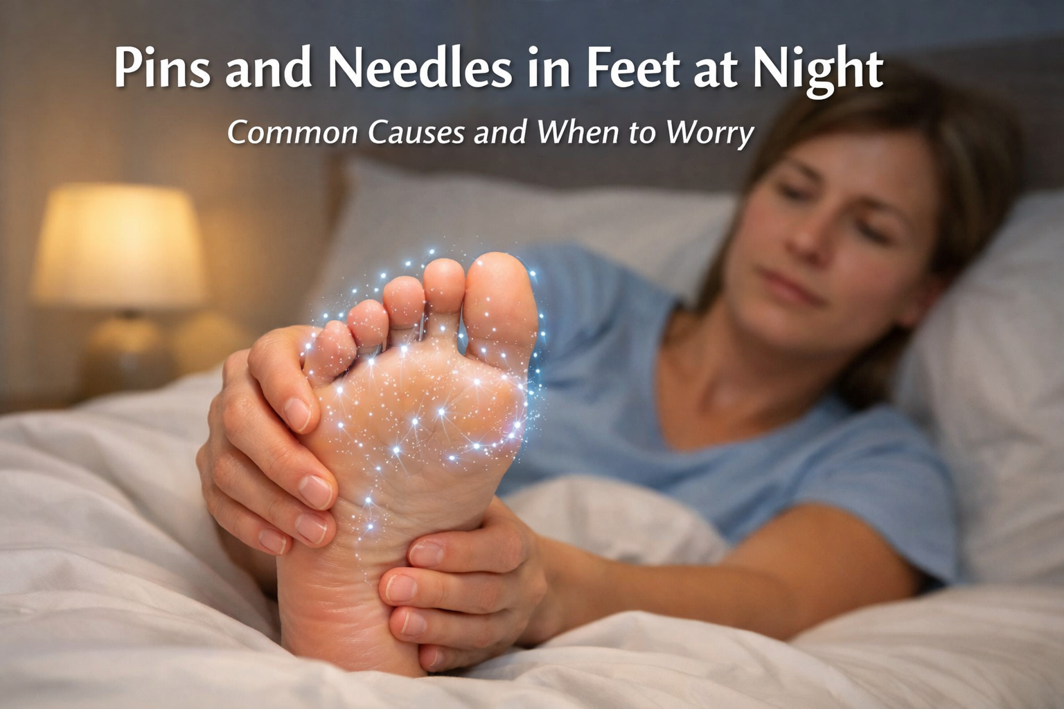 pins and needles in feet at night