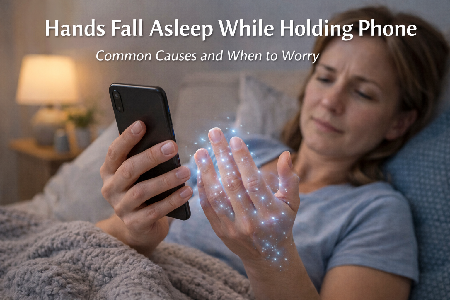 hands fall asleep while holding phone
